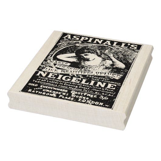 Aspinall's Lotion Vintage en Rubber Art Stamp Rubberstempel (Stempel)