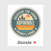 Aspinwall, Pennsylvania Sticker (Vel)