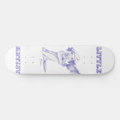 Aspirant jong kunstenaar persoonlijk skateboard (Horizontaal)
