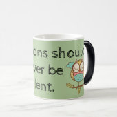 Aspiratie mag nooit stil zijn - morphing Mok (Voorkant rechts)