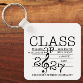 Aspiratie voor afgestudeerden van de Marching Band Sleutelhanger