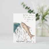 aspirationeel zalm-Briefkaart Briefkaart (Staand voorkant)