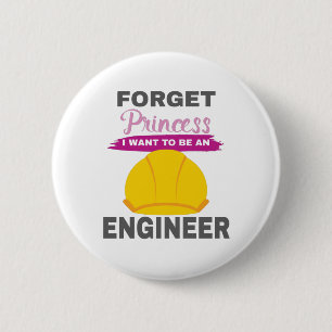Aspirationele meisjes vergeten prinses dat ik een ronde button 5,7 cm
