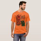 Aspire Design met bloemen T-shirt (Voorkant volledig)
