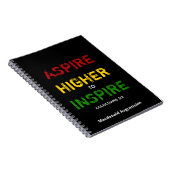 ASPIRE HIGHER TO INSPIRE Notebook Journal Notitieboek (Rechterzijde)