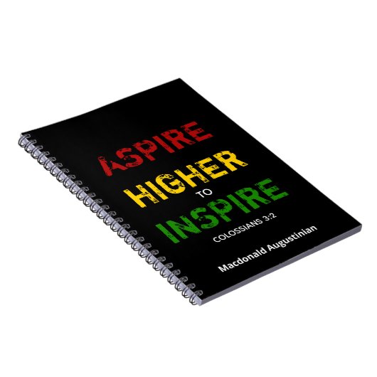 ASPIRE HIGHER TO INSPIRE Notebook Journal Notitieboek (Rechterzijde)
