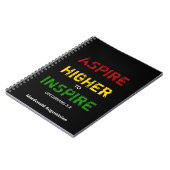 ASPIRE HIGHER TO INSPIRE Notebook Journal Notitieboek (Linkerzijde)
