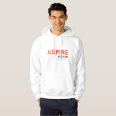 ASPIRE HOGER Inspire Christelijk WIT Hoodie (Voorkant volledig)