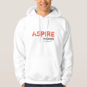 ASPIRE HOGER Inspire Christelijk WIT Hoodie (Voorkant)