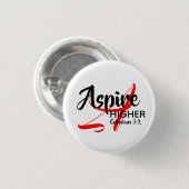 ASPIRE HOGER Inspire Monogram Christelijk Ronde Button 3,2 Cm (Voorkant /achterkant)