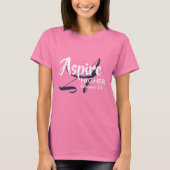 ASPIRE HOGER Inspire Monogram Christelijke PINK T-shirt (Voorkant)