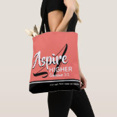 ASPIRE HOGER Inspirerend Christelijk KORAL Tote Bag (Dichtbij)