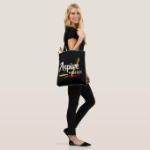 ASPIRE HOGER Inspirerend Christelijke Manuscript Tote Bag (Op model)