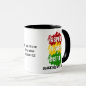 ASPIRE HOGER NAAR INSPIRE Black History Maand Mok (Voorkant rechts)