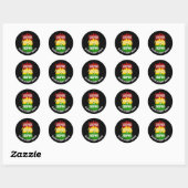 ASPIRE HOGER NAAR INSPIRE Black History Maand Ronde Sticker (Vel)