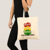 ASPIRE HOGER NAAR INSPIRE Black History Maand Tote Bag (Voorkant (product))