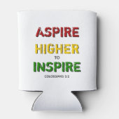 ASPIRE HOGER OM Motivatie BHM TE INSPIRE Blikjeskoeler (Achterkant)