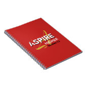 ASPIRE HOGER rood Inspirerend Christelijk Notitieboek (Rechterzijde)