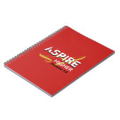 ASPIRE HOGER rood Inspirerend Christelijk Notitieboek (Linkerzijde)