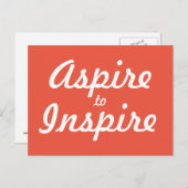 Aspire Inspire Motivatie Briefkaart (Voorkant / Achterkant)