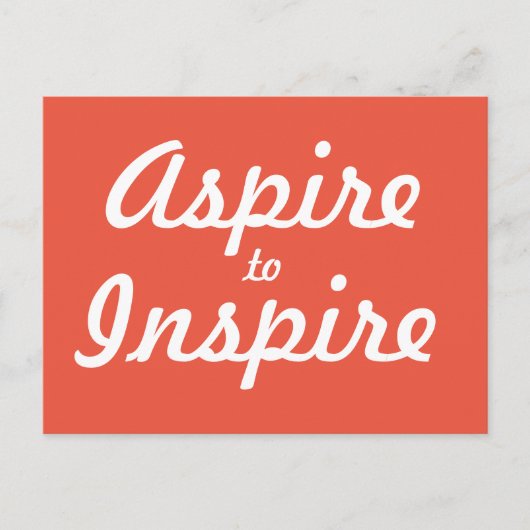 Aspire Inspire Motivatie Briefkaart (Voorkant)