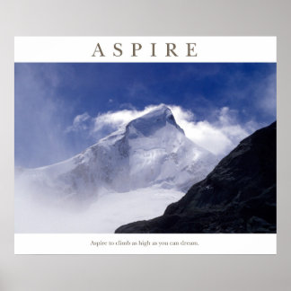 Aspire - Mt Aspiring Poster