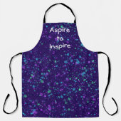 Aspire naar Inspire - Schort Verf Splatter (Voorkant)
