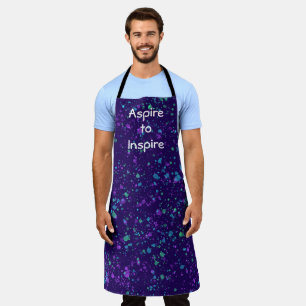Aspire naar Inspire - Schort Verf Splatter