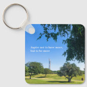 Aspire-park in Qatar-groene bomen modern gebouw Sleutelhanger (Voorkant)