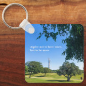 Aspire-park in Qatar-groene bomen modern gebouw Sleutelhanger (Voorkant)