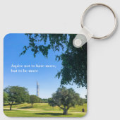 Aspire-park in Qatar-groene bomen modern gebouw Sleutelhanger (Achterkant)