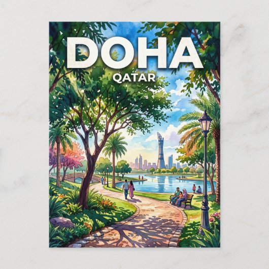 Aspire Park Qatar Briefkaart (Voorkant)