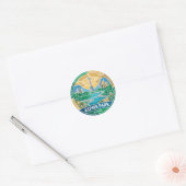 Aspire Park Qatar Ronde Sticker (Envelop)
