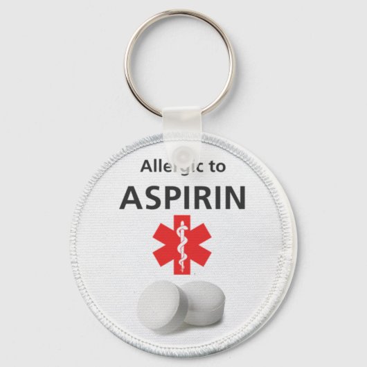 Aspirin Allergy Sleutelhanger (Voorkant)