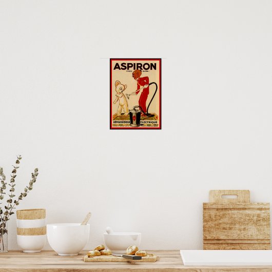 Aspiron Paris Teddy Bear Ad Poster (Keuken)