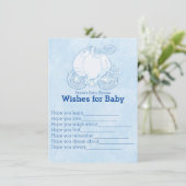 Asprinswensen voor Cinderella-koets voor babyshowe Kaart (Staand voorkant)