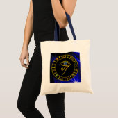 ASRAL HORUS EYE, BLUE TALISMAN/Astrology Chart Tote Bag (Voorkant (product))