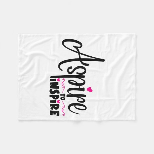 Asre To Insre Sitive Motivational Gift Tee  Fleece Deken (Voorkant (Horizontaal))