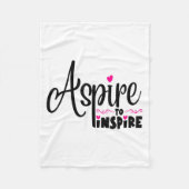Asre To Insre Sitive Motivational Gift Tee Fleece Deken (Voorkant)