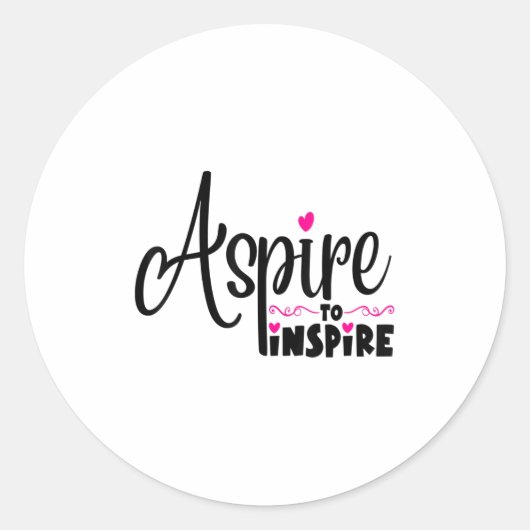 Asre To Insre Sitive Motivational Gift Tee  Ronde Sticker (Voorkant)