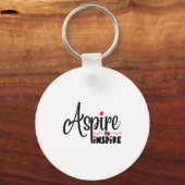 Asre To Insre Sitive Motivational Gift Tee Sleutelhanger (Voorkant)