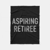 Asring Retiree Distressed Shirt - Funny Retirement Fleece Deken (Voorkant)