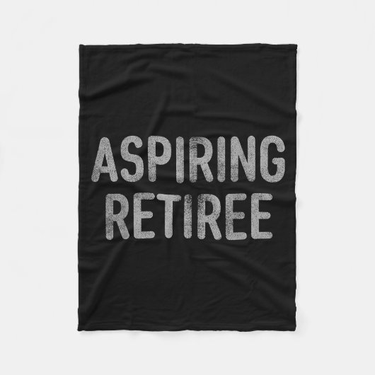 Asring Retiree Distressed Shirt - Funny Retirement Fleece Deken (Voorkant)