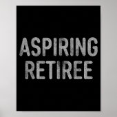 Asring Retiree Distressed Shirt - Funny Retirement Poster (Voorkant)