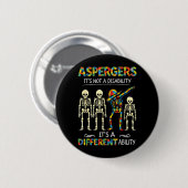 ASS Asperger is Niet een Beperking een Ander Ronde Button 5,7 Cm (Voorkant /achterkant)