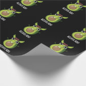Ass-vocado Grappige Avocado Pun Donker BG Cadeaupapier (Hoek)