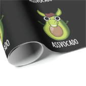 Ass-vocado Grappige Avocado Pun Donker BG Cadeaupapier (Rol Hoek)