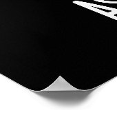 Ass-vocado Grappige Avocado Pun Donker BG Poster (Hoek)