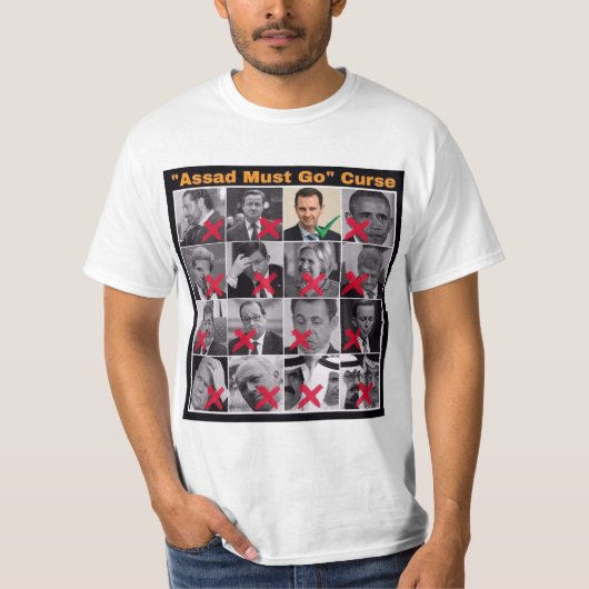 "Assad moet gaan" Curse T-Shirt (Voorkant)