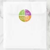 Assalamu alaykum ronde sticker (Tas)